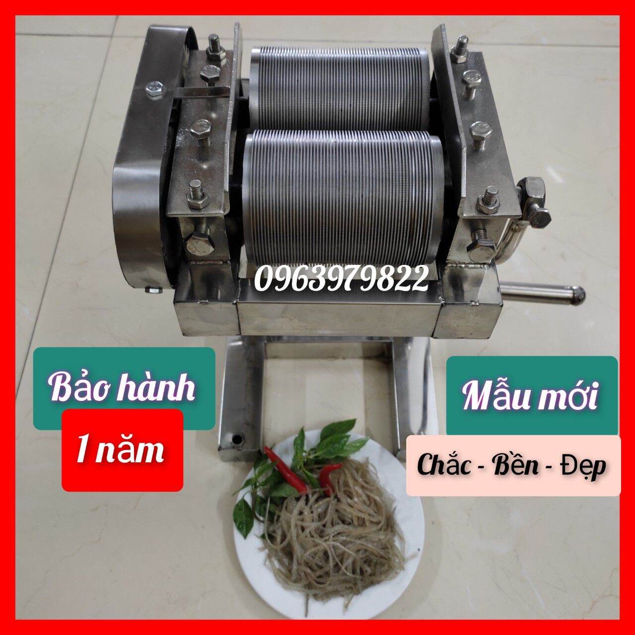MÁY THÁI BÌ HEO BÌ LỢN INOX QUAY TAY