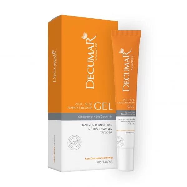 Gel Ngừa Mụn Decumar Advanced - Sạch Mụn Kháng Khuẩn Mờ Thâm Liền Sẹo Tái Tạo Da