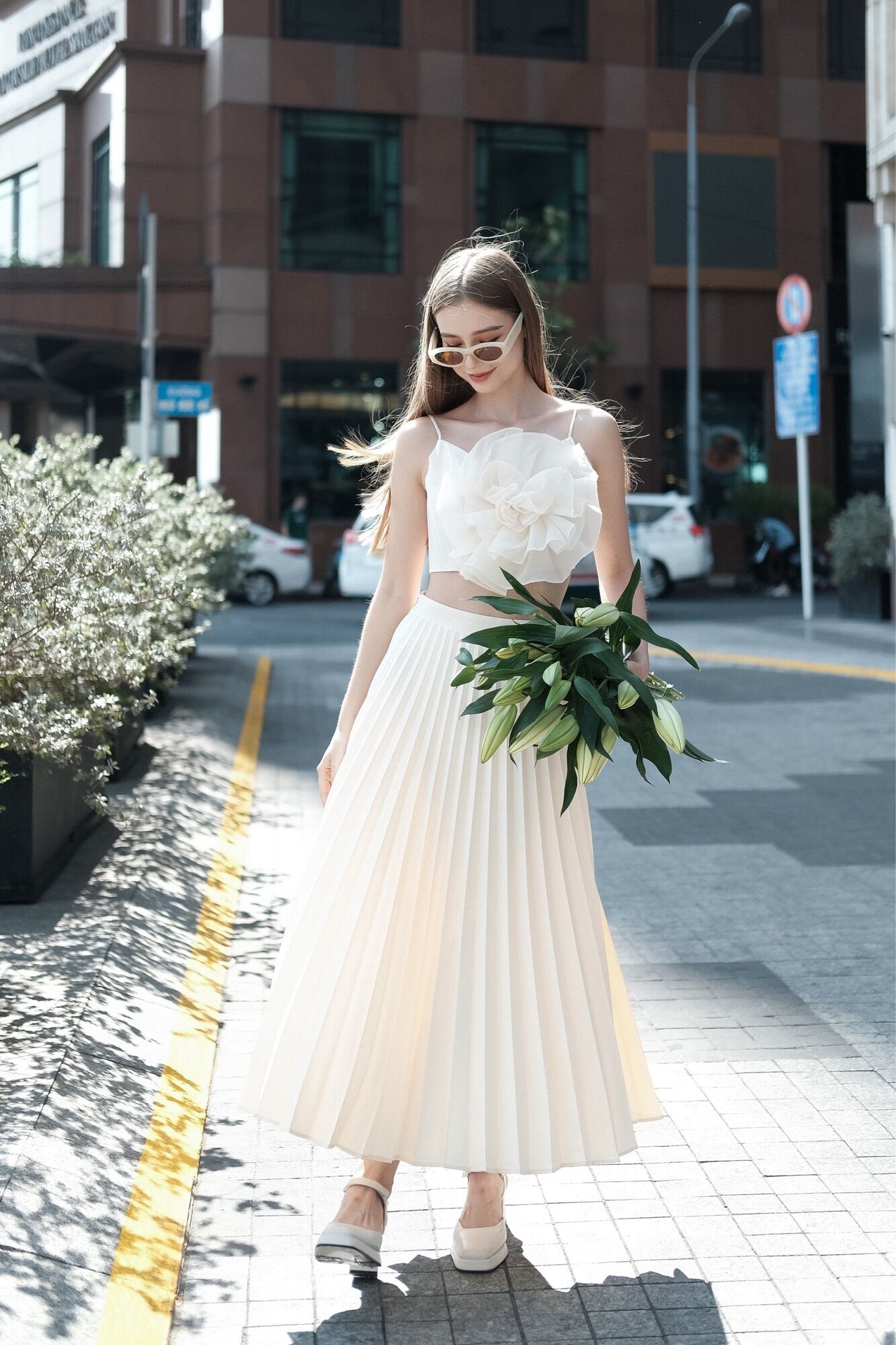 Áo kiểu peony top