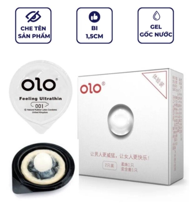 Bao cao su OLO bi trắng hộp 1 cái
