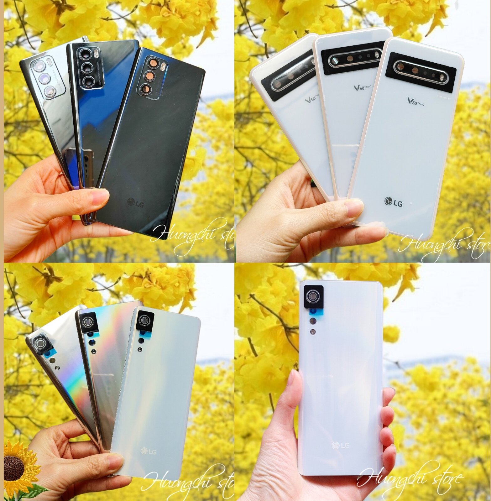 Nắp lưng/ kính lưng cho điện thoại lg wing 5g/ v60 thinq/ velvet