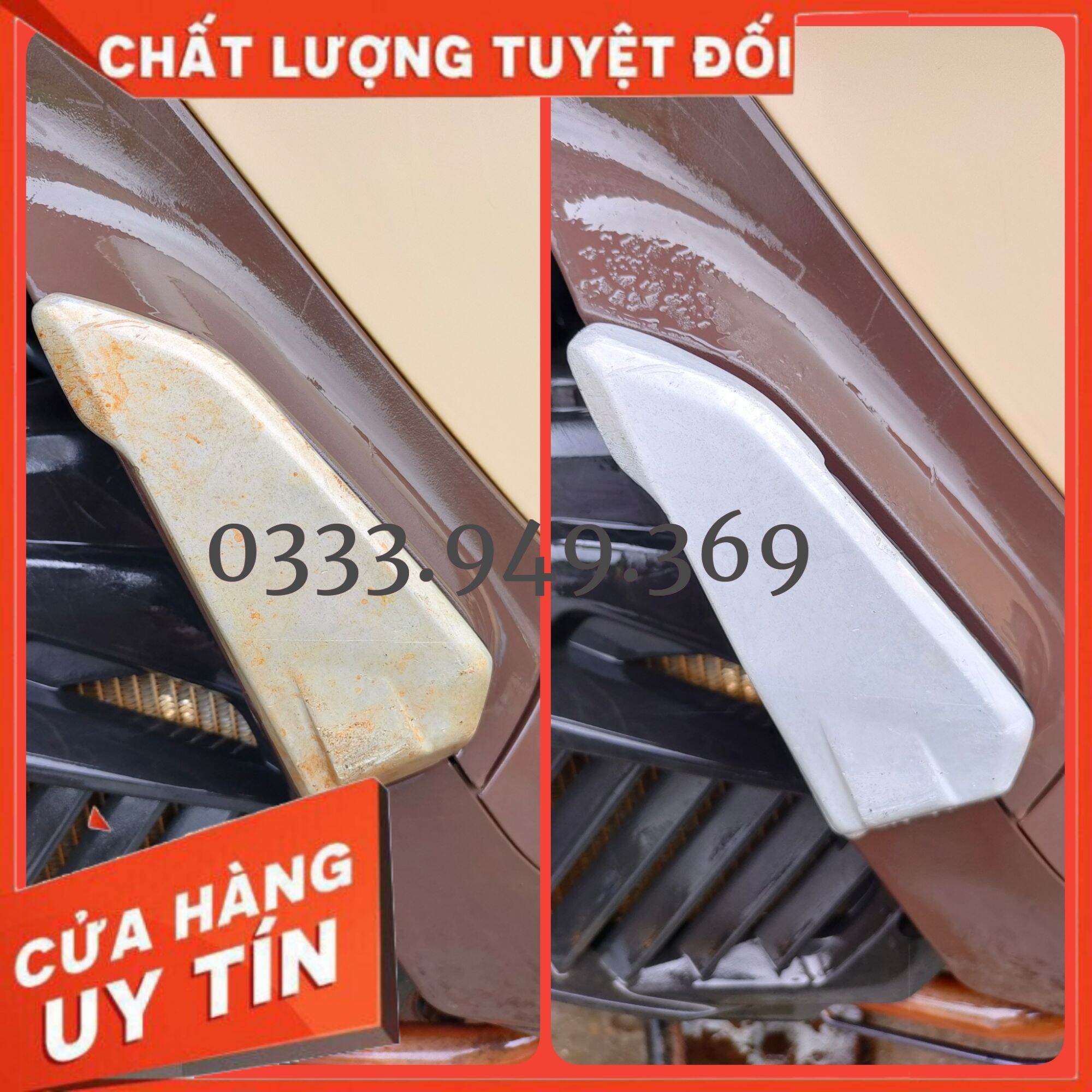 [TẶNG KÈM VÒI XỊT]Combo 3 chai dung dịch tẩy rửa đầu bò lốc máy