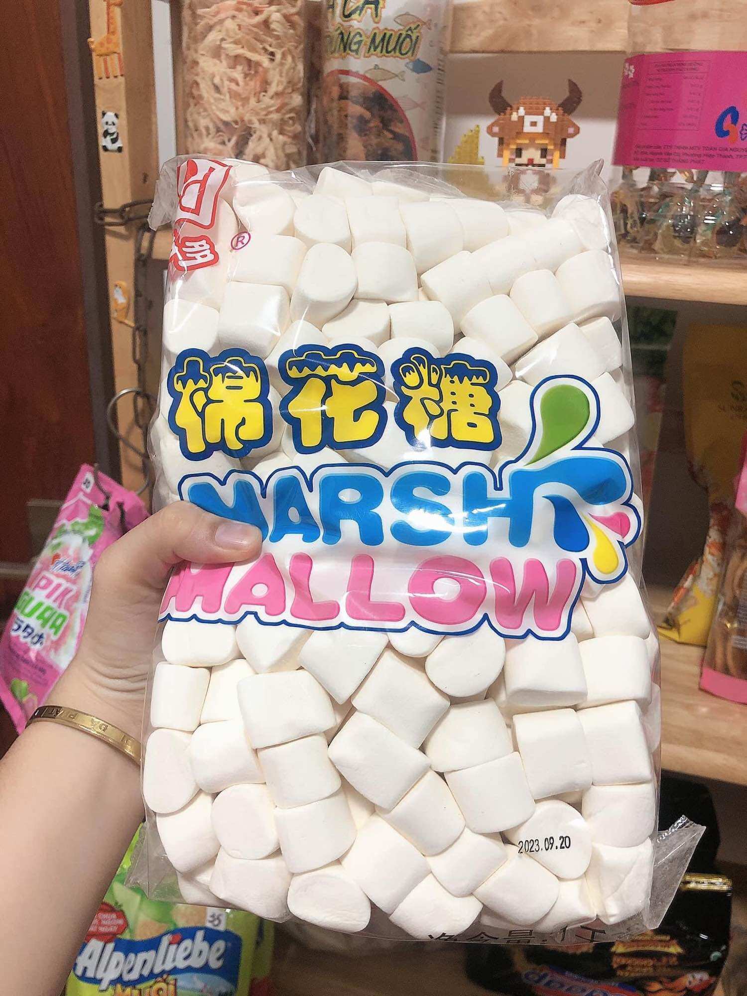 kẹo bông gòn MARSHMALLOW 1.000g (ib lựa mẫu)