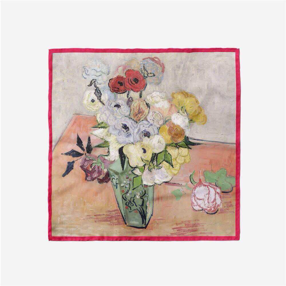Khăn choàng lụa sang trọng 30cmx30cm