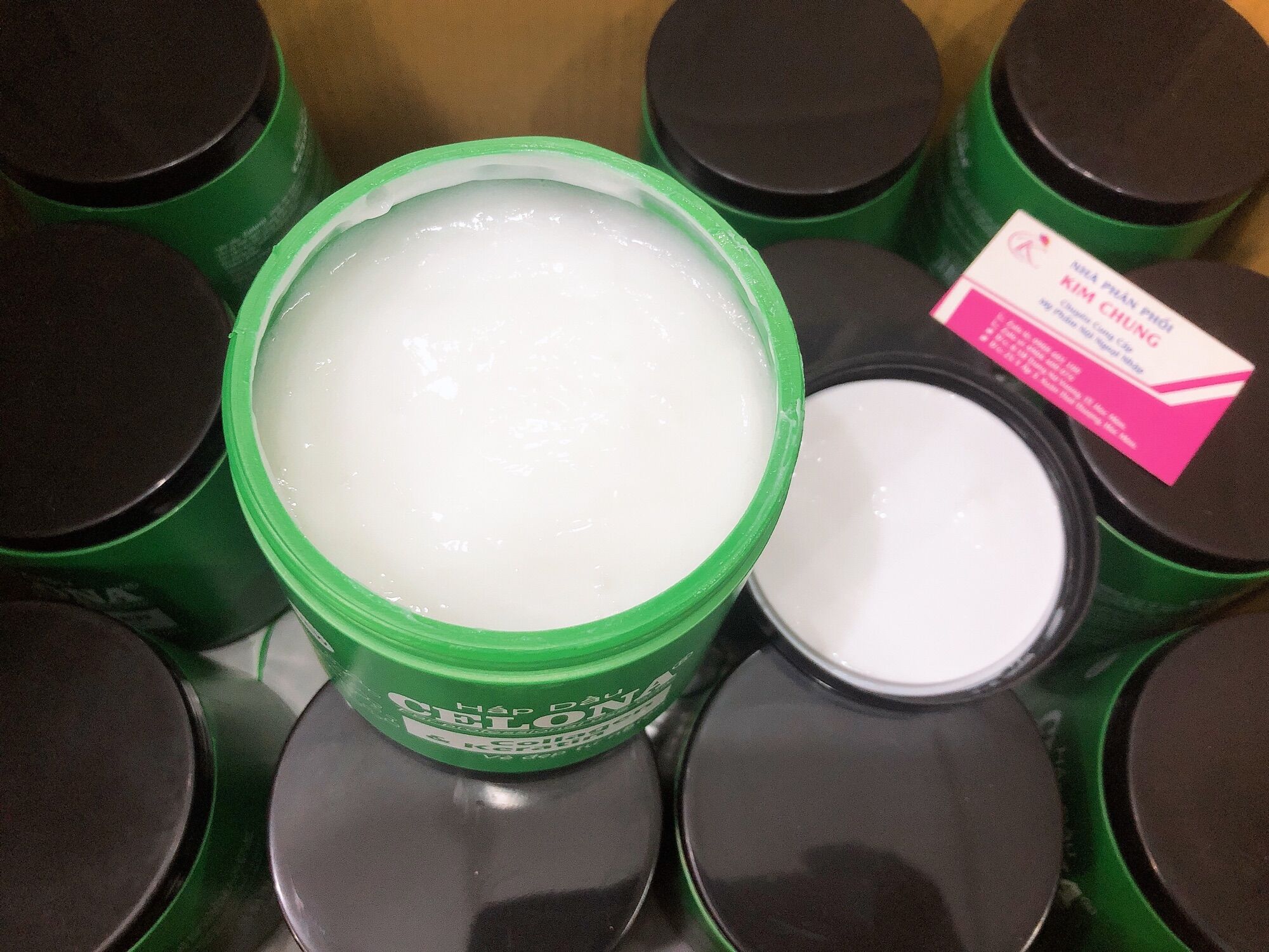 Hấp dầu ủ tóc Celona 1000ml màu xanh lá