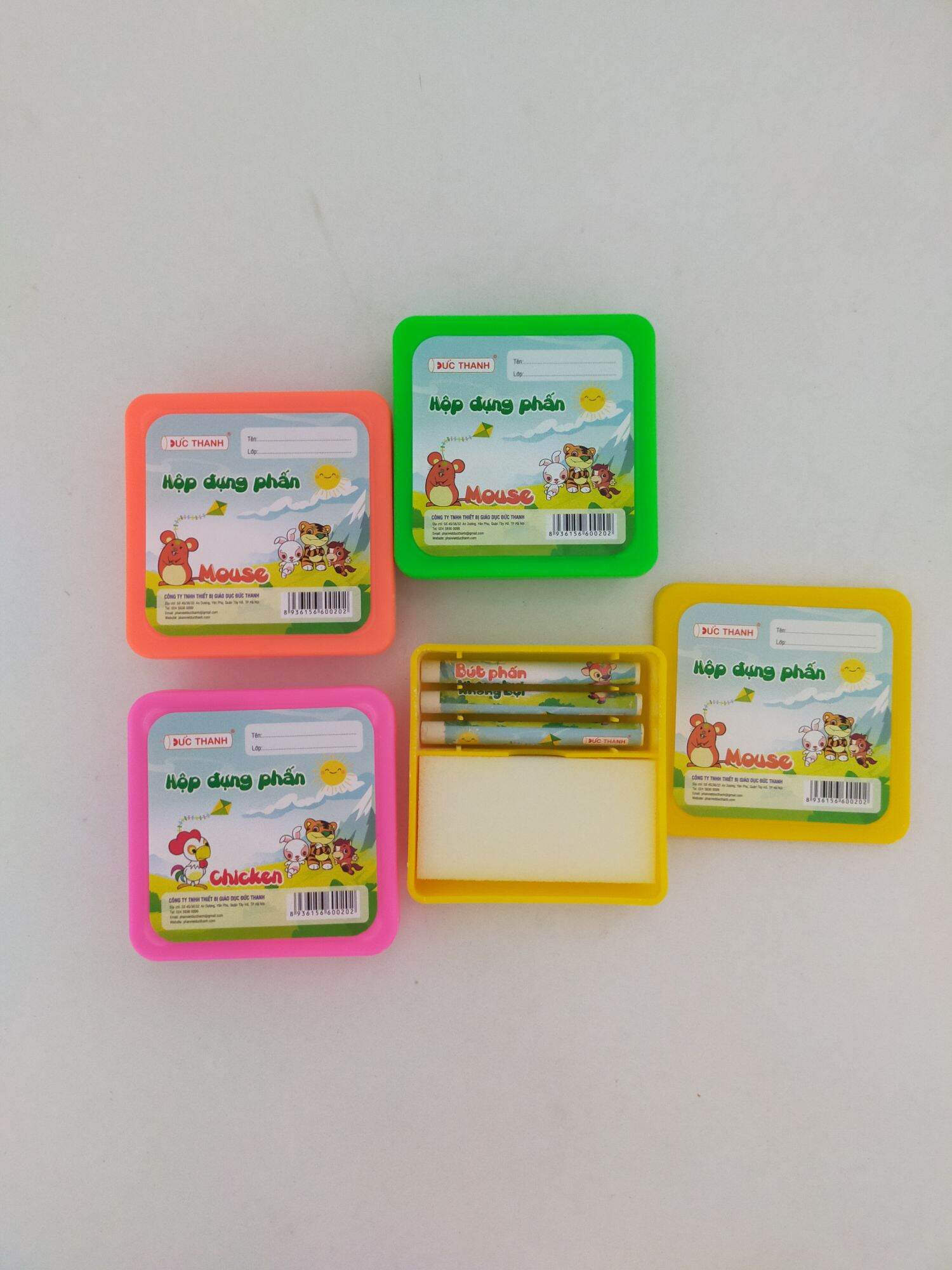 2 Hộp Đựng Phấn Học Sinh