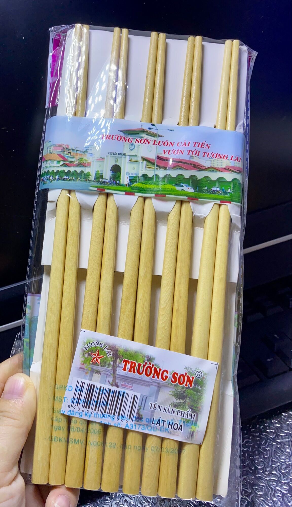 🔥 Set 10 Đôi Đũa Gỗ Ăn Cơm (dài 25cm, có 2 Mẫu)