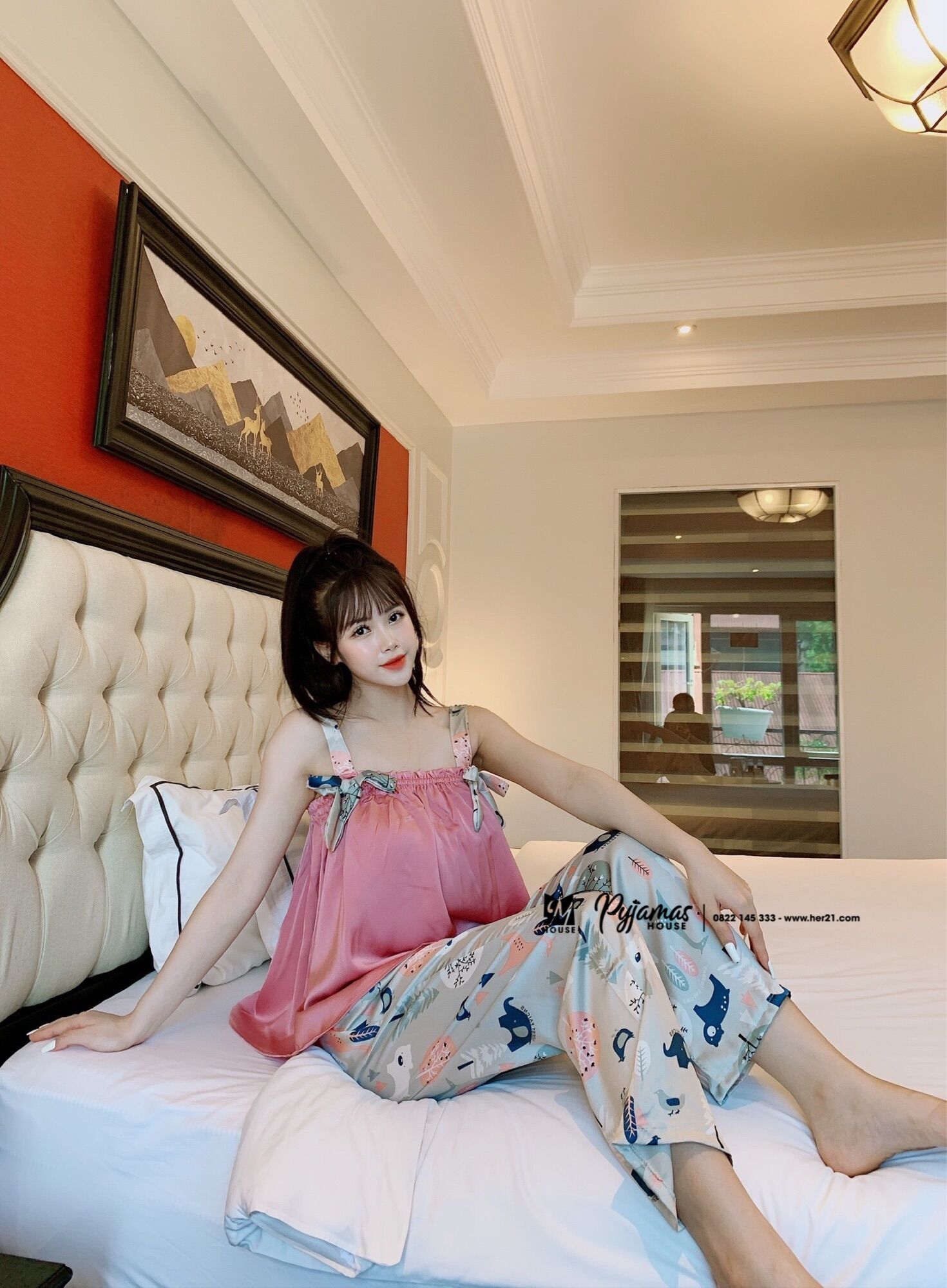 BỘ LỤA DÂY QUẦN DÀI