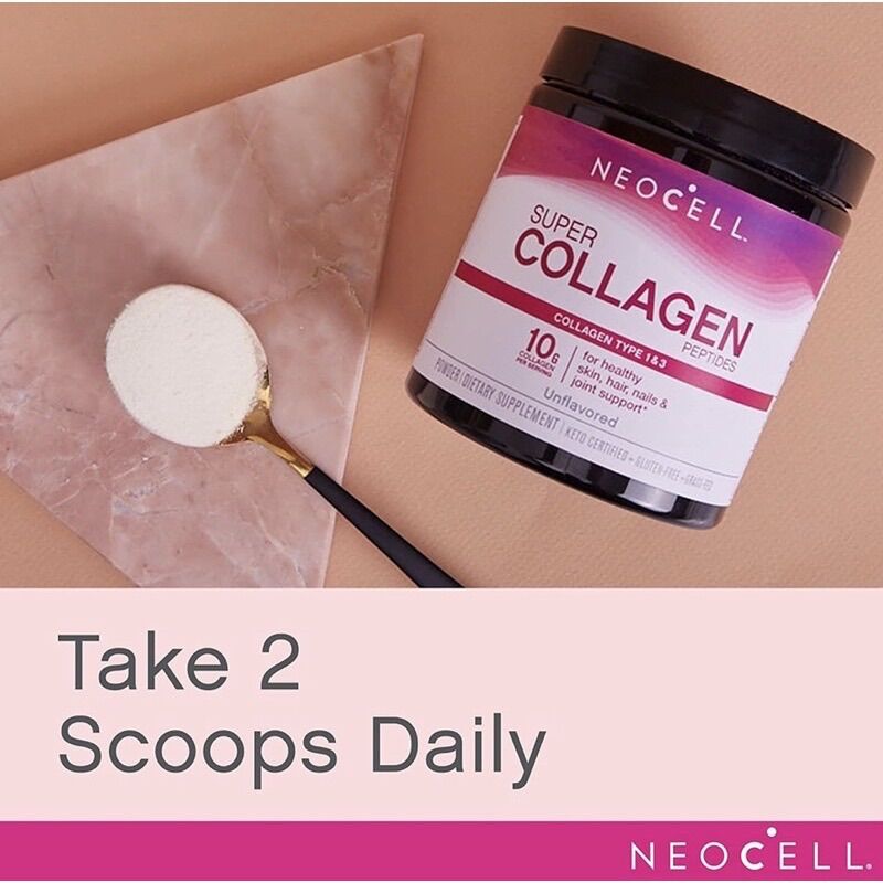 [Bill Mỹ]Collagen thuỷ phân Super collagen Neocell 200gr