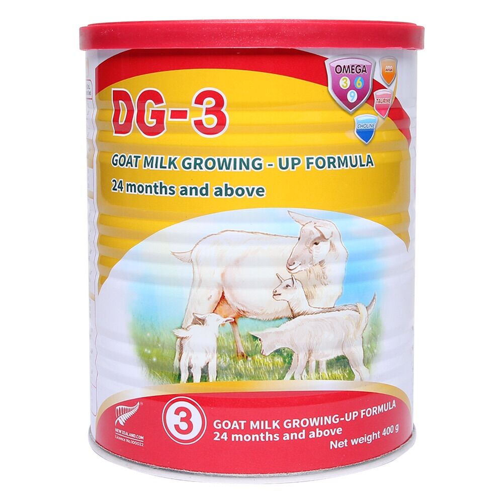 Combo 2 hộp sữa dê DG-3 400g dành cho trẻ trên 12 tháng dị ứng đạm sữa bò