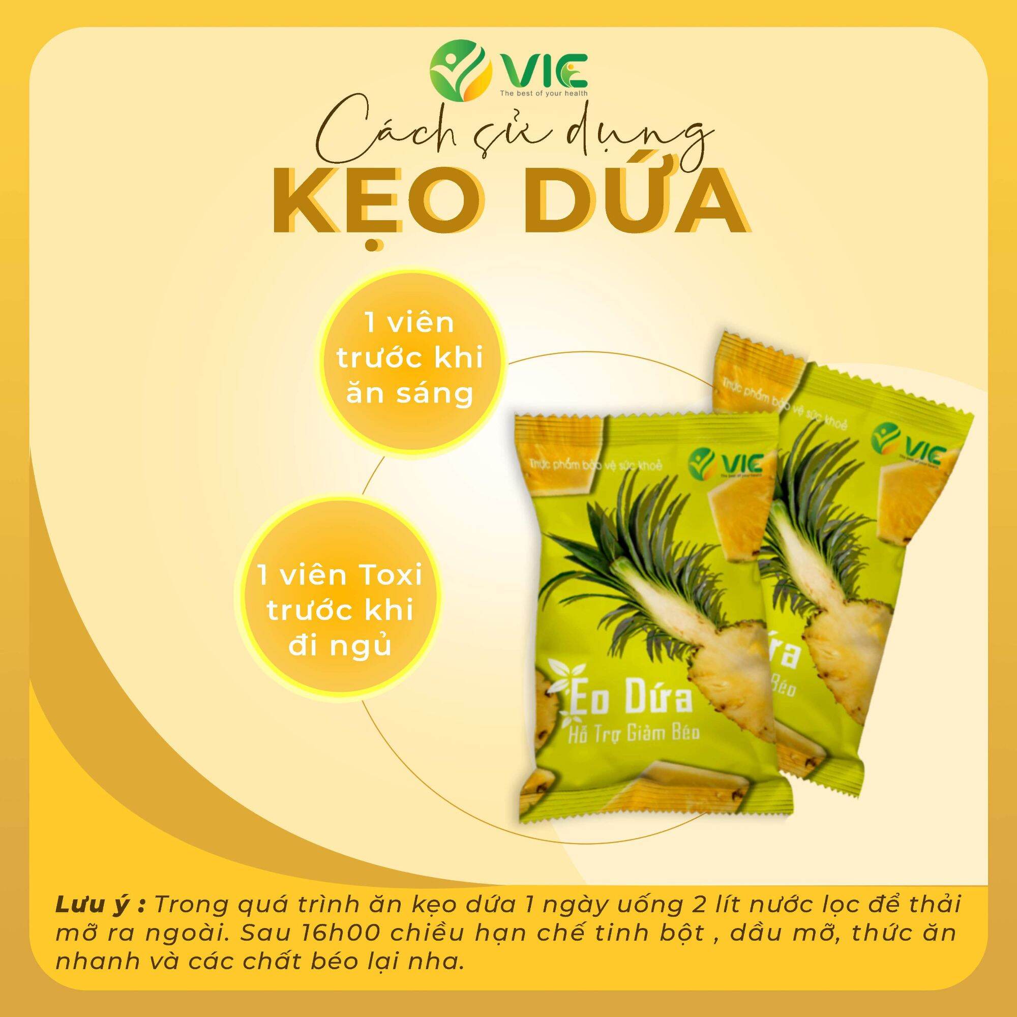Kẹo dứa giảm cân dùng thử chỉ 35k