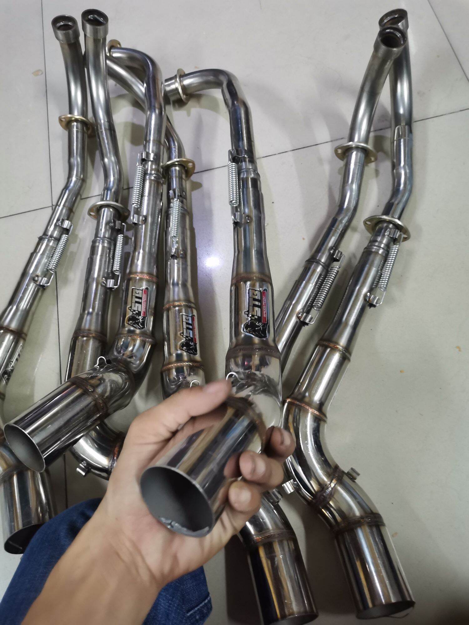 cổ pô cong 2 khúc cho dream. Wave sirius rc