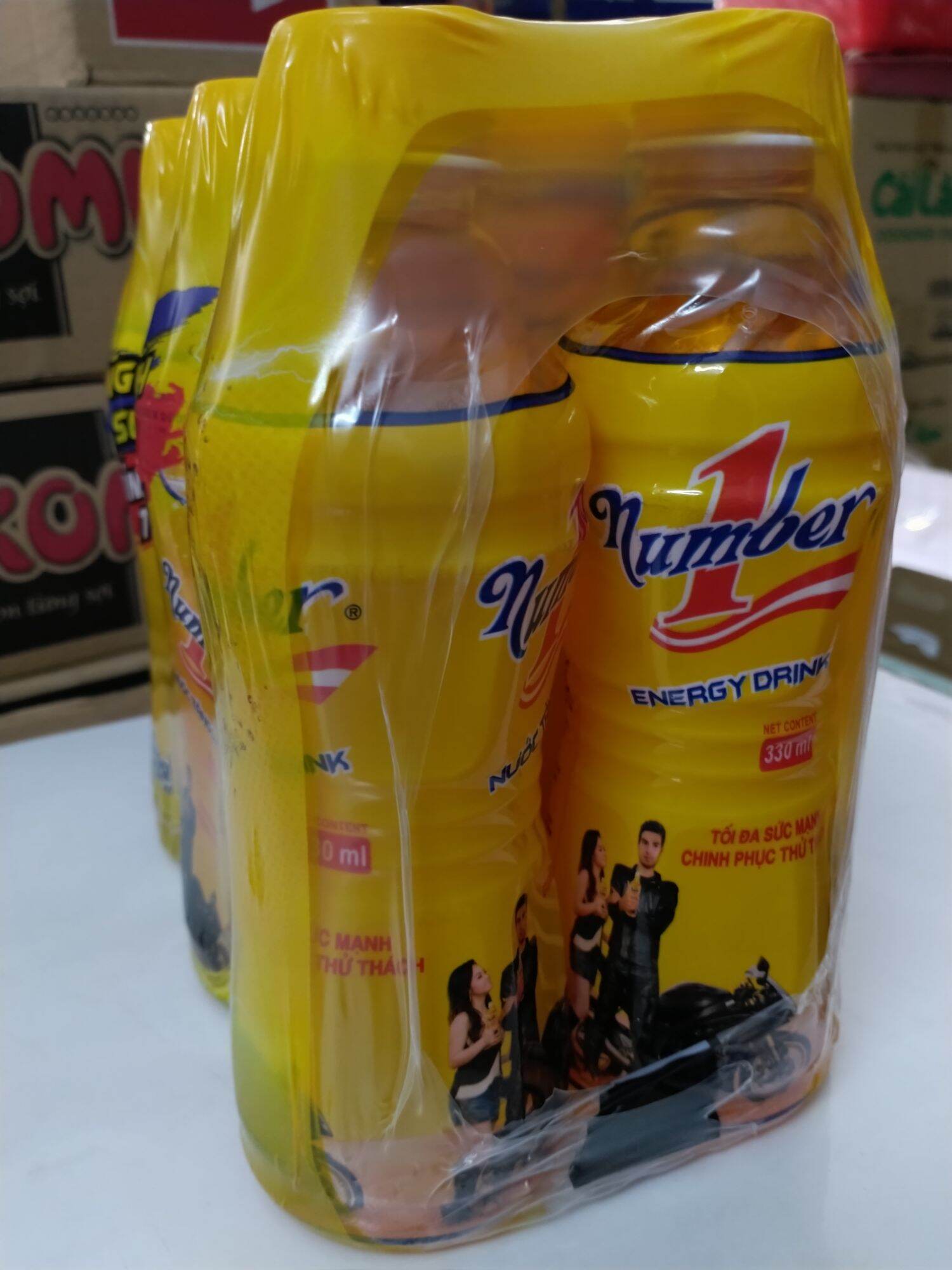 Lốc 6 chai nước tăng lực Number 330 ml