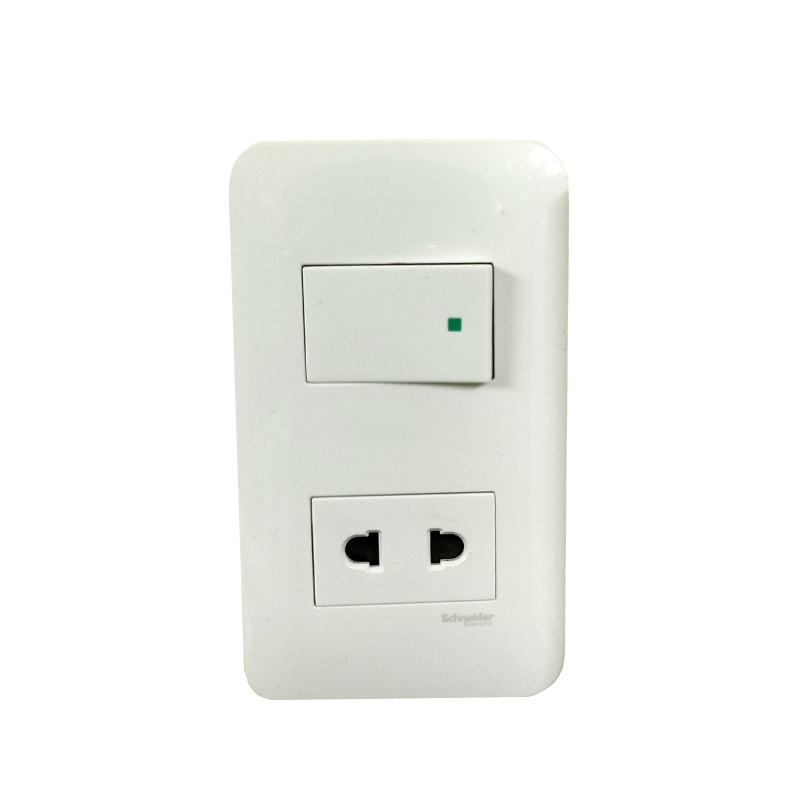 Bộ công tắc, ổ cắm, mặt thiết bị Schneider Electric dòng S-Flexi, đế nổi, đế âm Sino Vanlock - 16AF50M1_5_WE - F30426USM_WE_G19 - F1426UEST2M_G19 - FG1051_WE - FG1052_WE - FG1053_WE - CK157RH - S2157