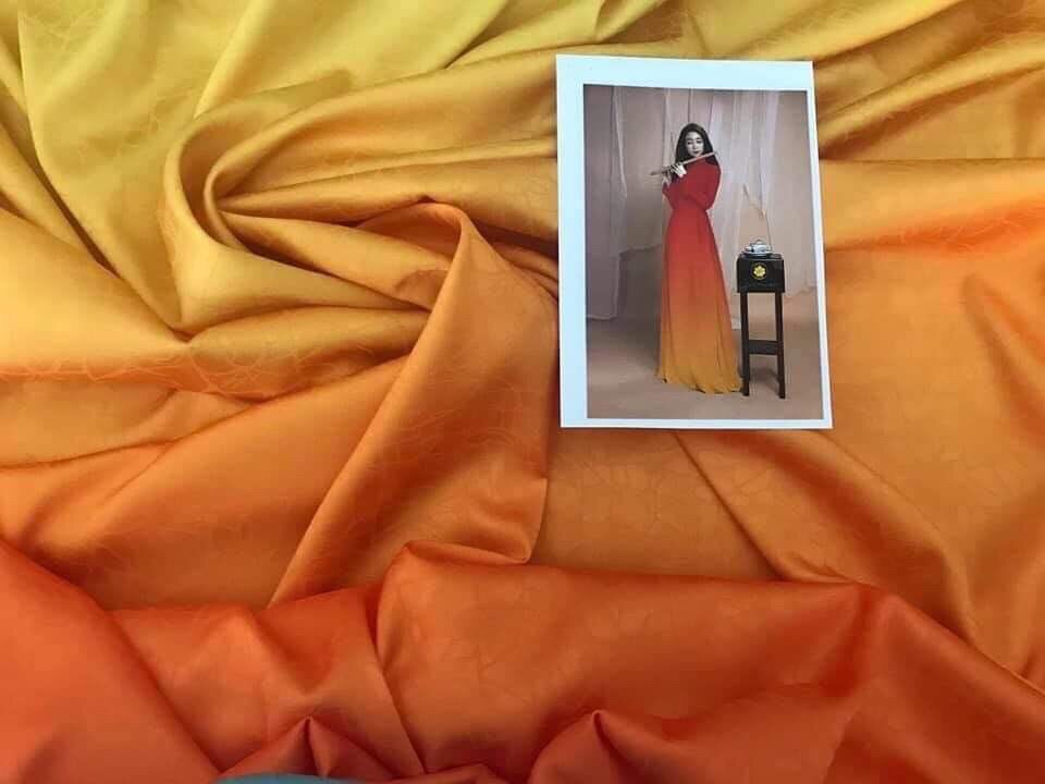 [HCM]Vải áo dài màu ombre