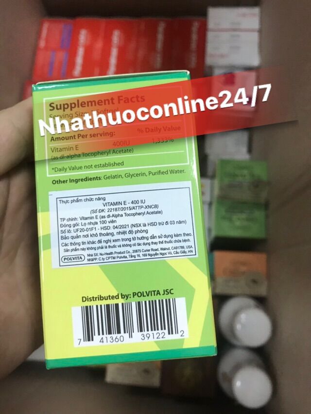 VITAMIN E 400 POLVITA (100 viên)