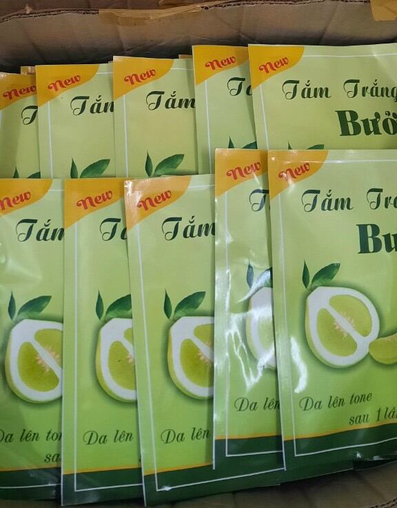 Set tắm trắng hương bưởi