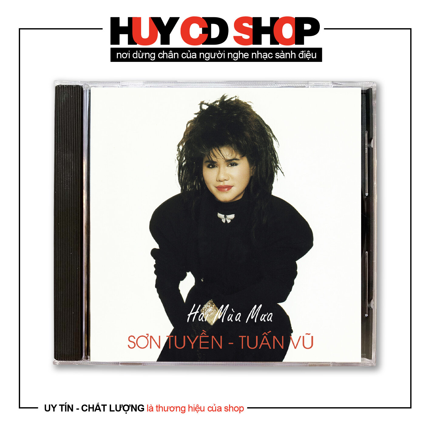 Đĩa cd sơn tuyền tuấn vũ hai mùa mưa nhạc vàng trữ tình bolero đĩa lòng trắng chất lượng cao âm thanh chuẩn huy cd shop