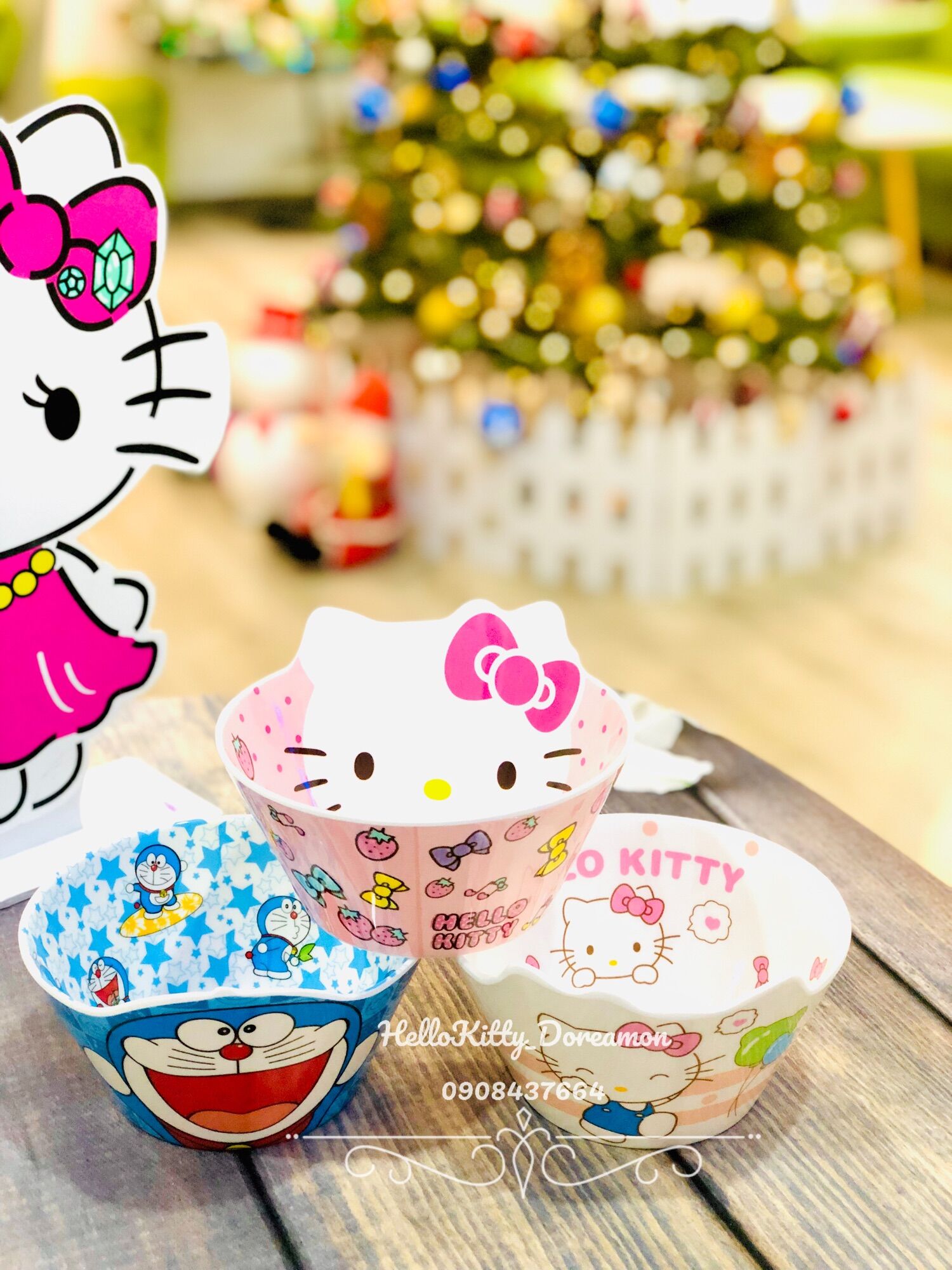 Chén Nhú Hellokitty Doreamon