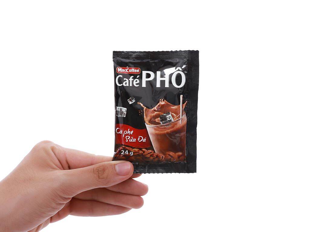 Bịch Cà phê sữa đá MacCoffee Café Phố 30 gói 720g
