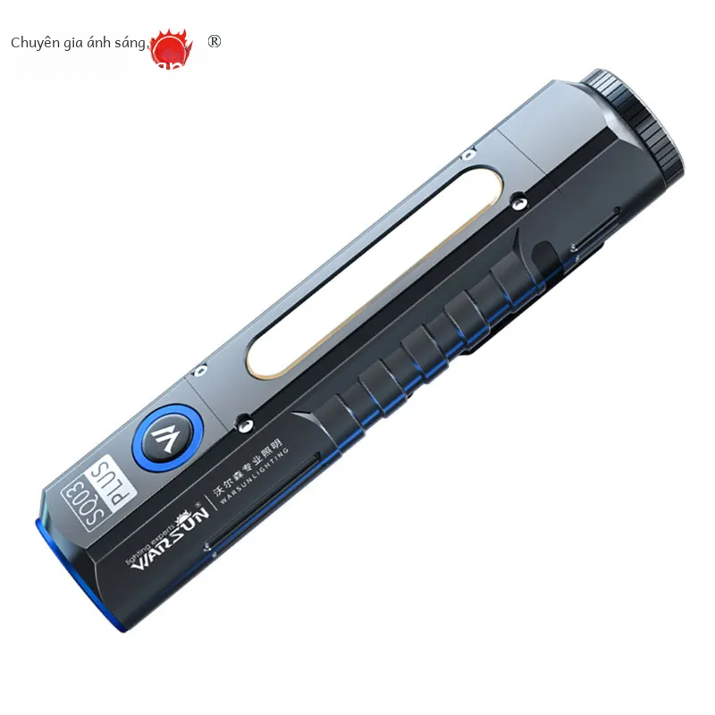 Warsun Mạnh Đèn Pin Led Nam Châm Đèn Pin Sạc Đèn Lồng Di Động 8 Chế Độ Tay Đèn Cắm Trại Đi Bộ Đường Dài Sử Dụng Khẩn Cấp Thân Hợp Kim Nhôm chống Thấm Nước