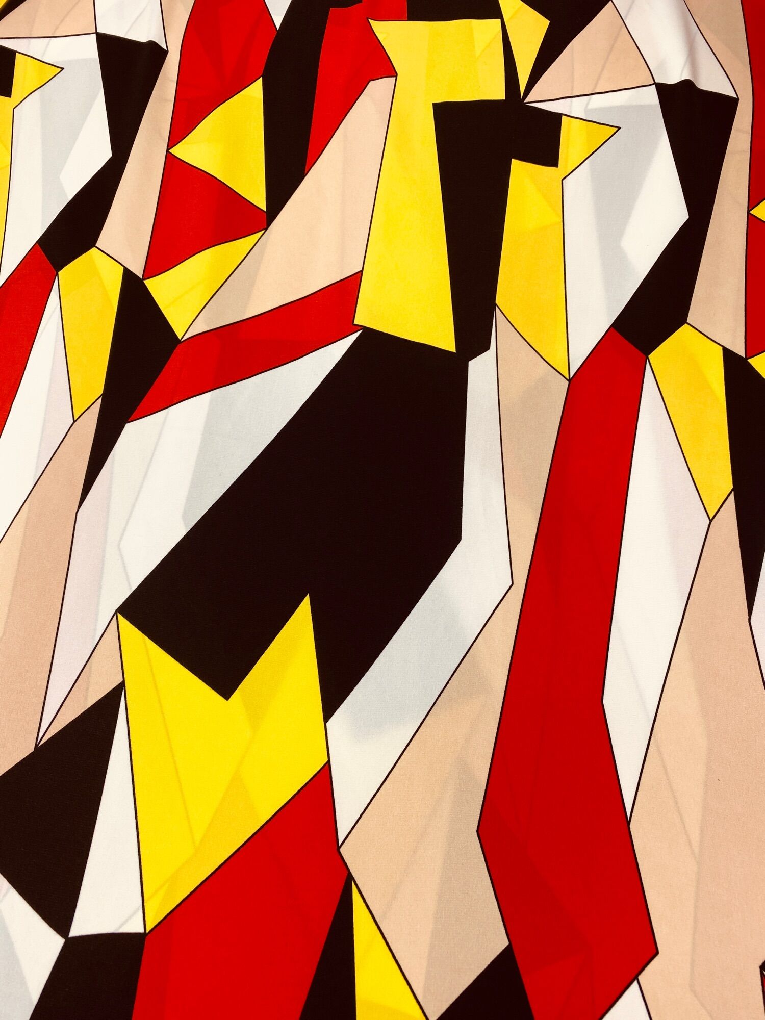 Vải lụa Mango mảng ghép màu may áo bộ đầm váy