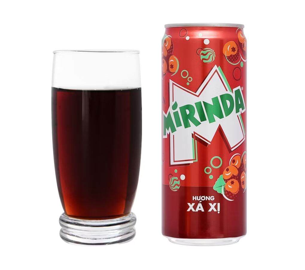 Nước ngọt Mirinda hương xá xị , lon 320ml