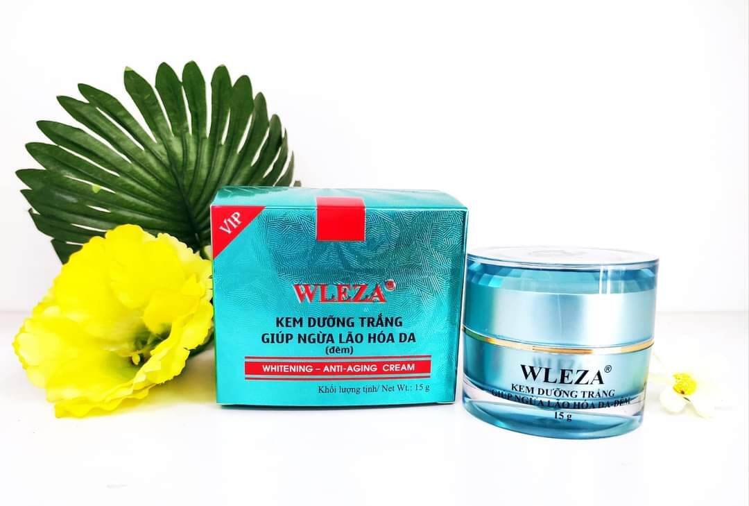 Kem wleza dưỡng trắng giúp ngừa lão hóa da đêm VIP 15g