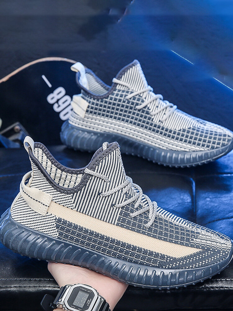 Giày Thể Thao Chạy Bộ Thoáng Khí Thấm Mồ Hôi Nhẹ Thoải Mái Cho Cặp Đôi Giày Thể Thao Thường Ngày Không Dệt Rỗng Chống Mài Mòn