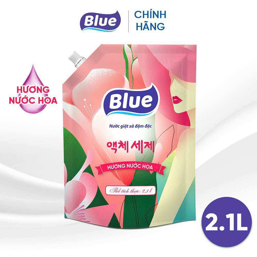 (Giao hàng 2h)Nước giặt xả Blue công nghệ Hàn Quốc 2.1L