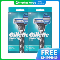 Gillette | Tay cầm dao cạo râu Gillette Mach3 Manual (1 cái) + 2 lốc lưỡi (1 lốc 1 cái)