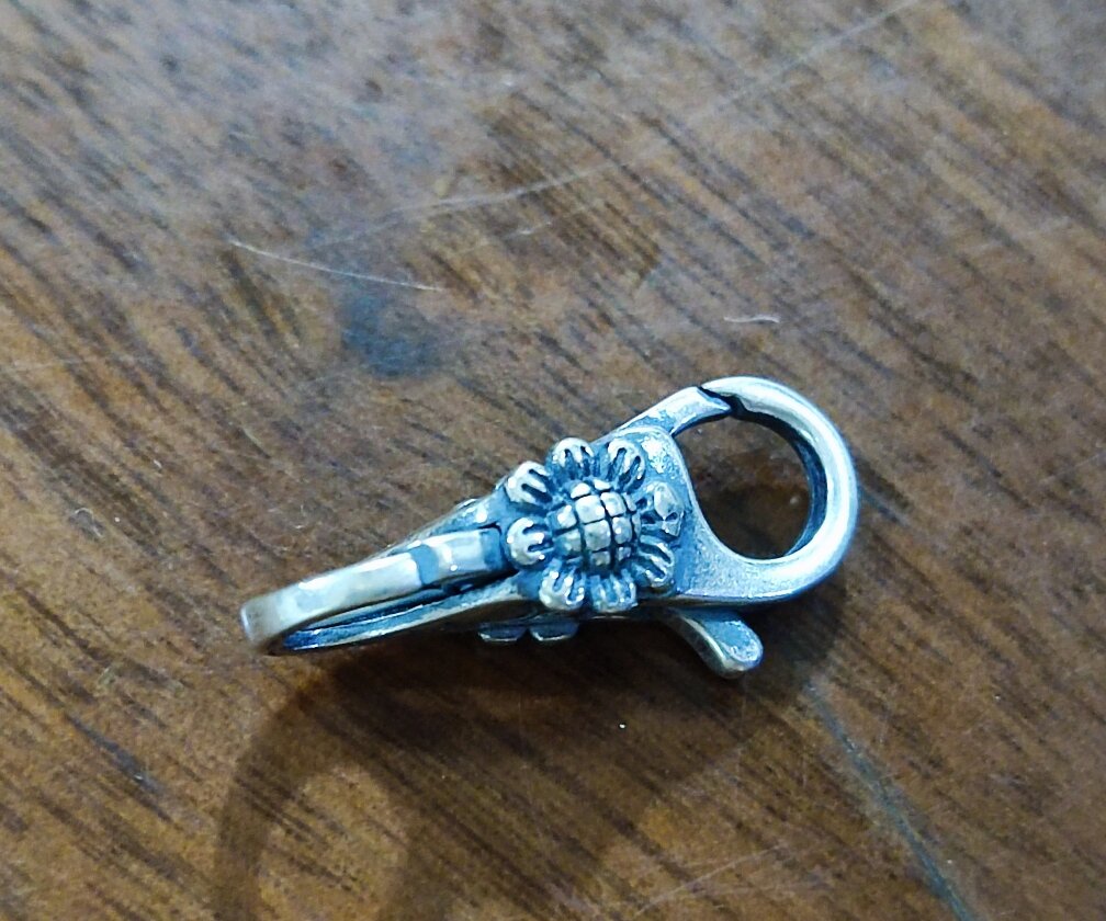 GauBee Charm bạc 925 lock khoá vòng hoa cúc