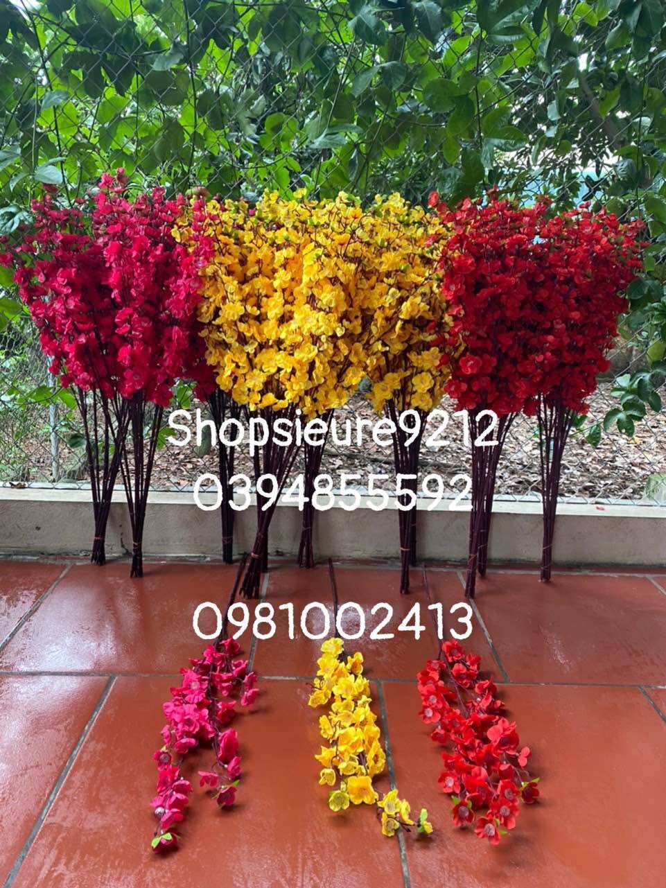 Hoa/cành đào-mai trang trí lễ Tết