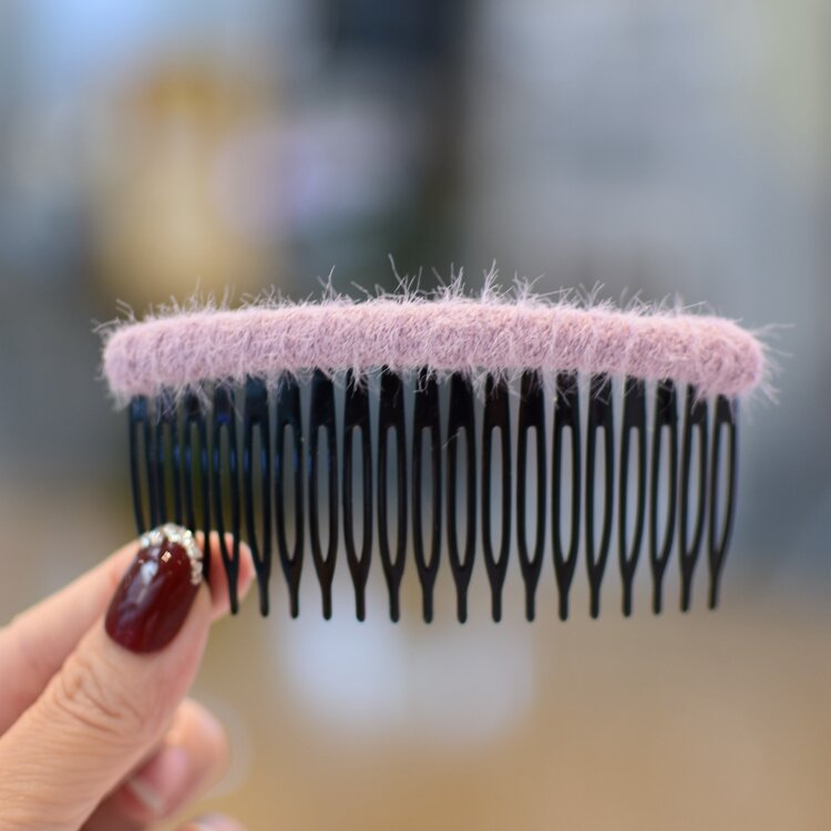 Lược Tóc Màu Kẹp Tóc Mái Dễ Phối Đơn Giản Len Hàn Quốc