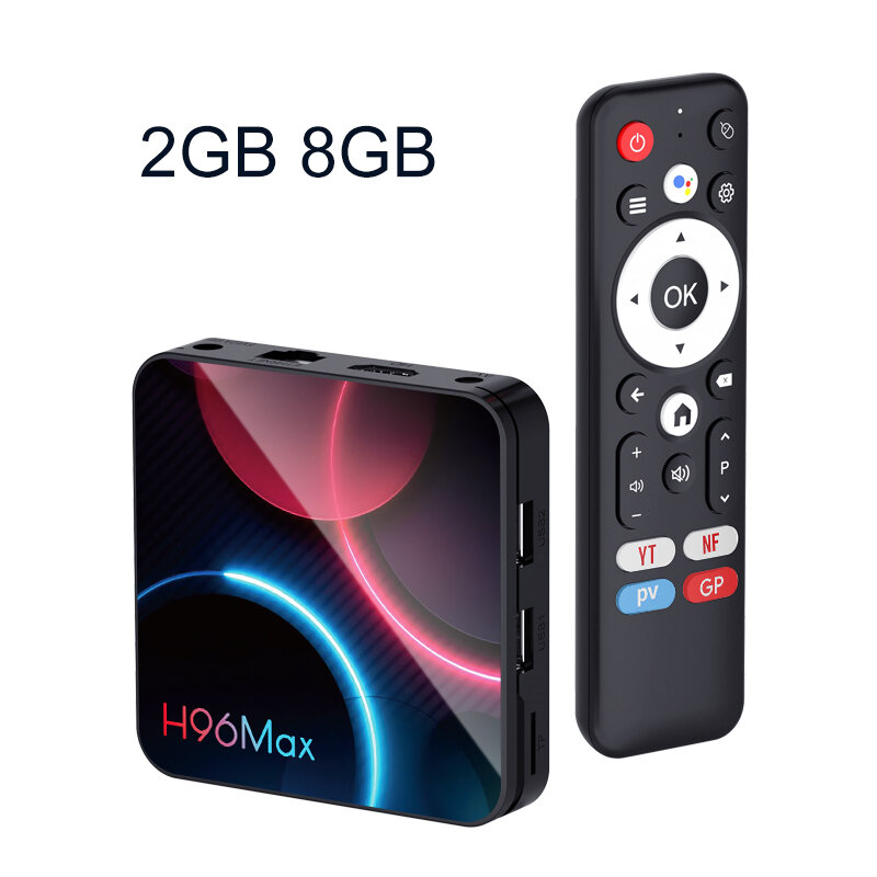 Hộp Giải Mã Truyền Hình Thông Minh H96 MAX H313 Android 14 4K 60fps WiFi6 BT5.0 Hỗ Trợ Google Voice 