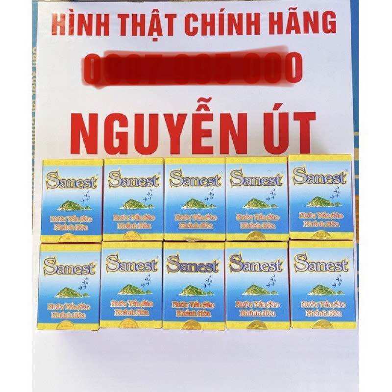 Nước yến sào khánh hoà không đường 10 hủ 70ml