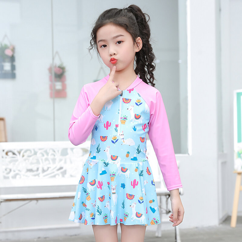 Đồ bơi trẻ em đồ bơi công chúa nhỏ cô gái một mảnh cho nữ đồ bơi đáng yêu chống nắng em bé trẻ em lớn vừa bé gái