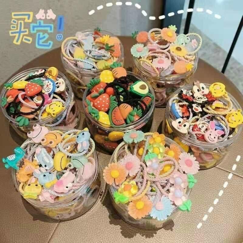 Hộp dây buộc tóc 30 chi tiết