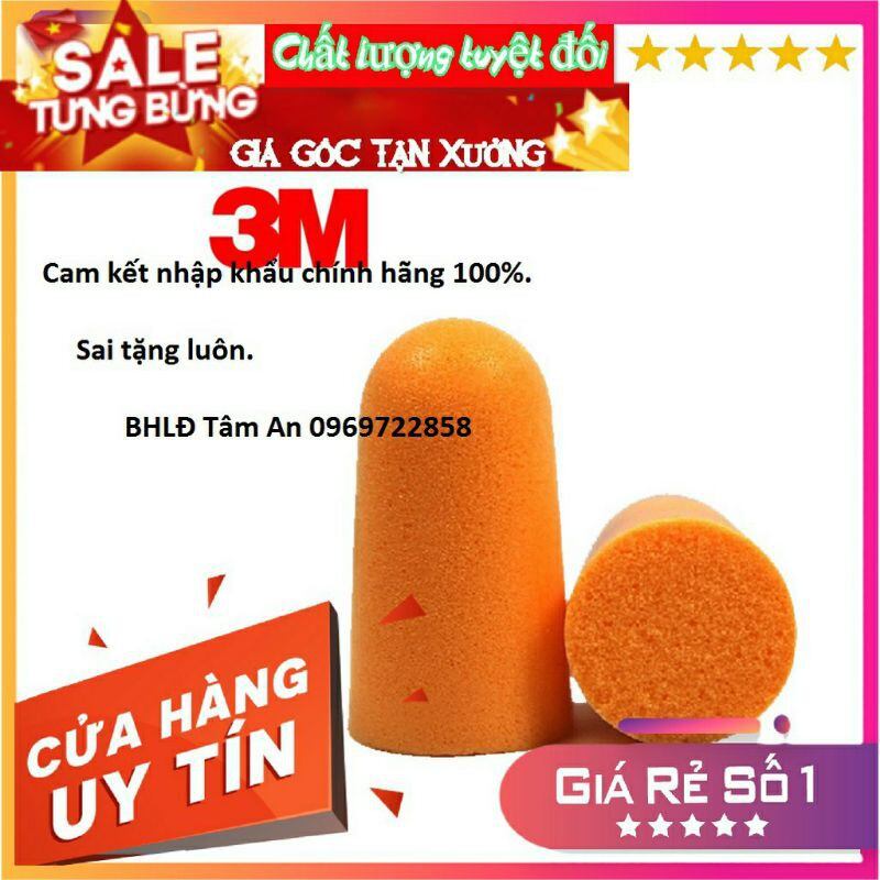 10 nút bịt tai, nút nhét tai chống ồn 3m 1100. khuyến mại giảm giá