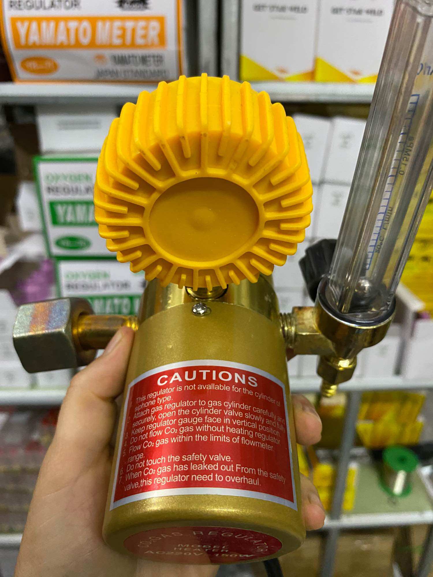 Đồng hồ khí CO2 dùng hàn Mig 220V hoặc 36V