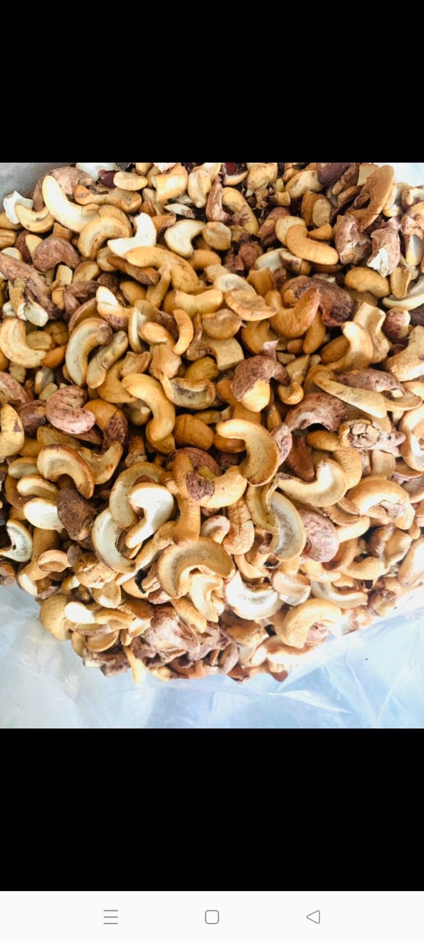 Hủ 500g  hạt điều vỡ đôi Bình Phước 100% ngon