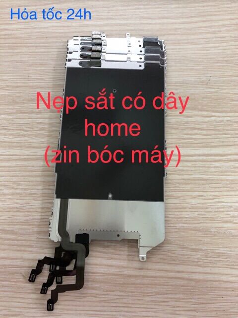 Nẹp sắt màn hình có dây home zin bóc máy ip 6g/6plus/6s/6splus/7/7plus/8/8plus