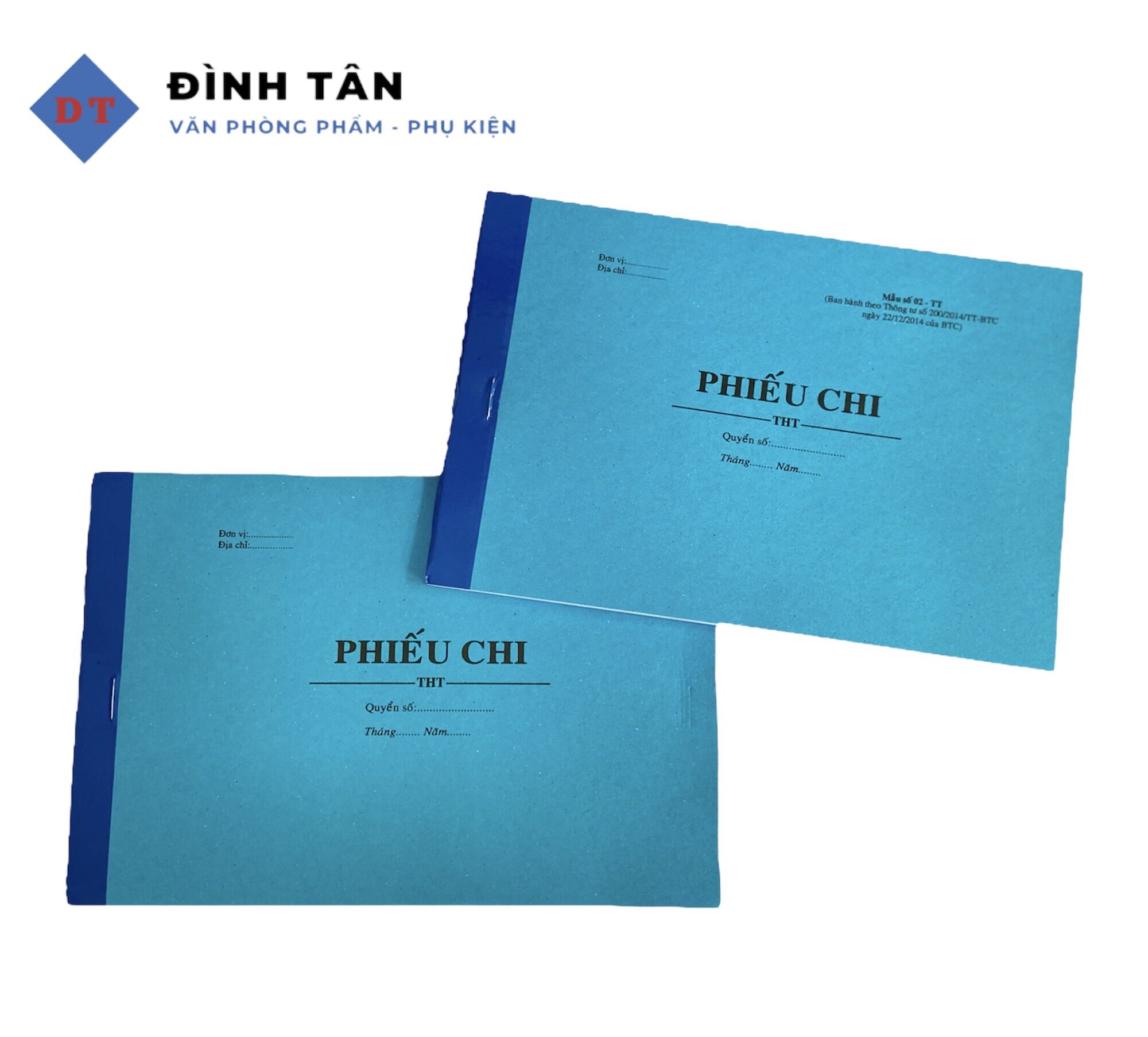 Phiếu Thu 2 Liên - Phiếu Chi 2 Liên (13*19)