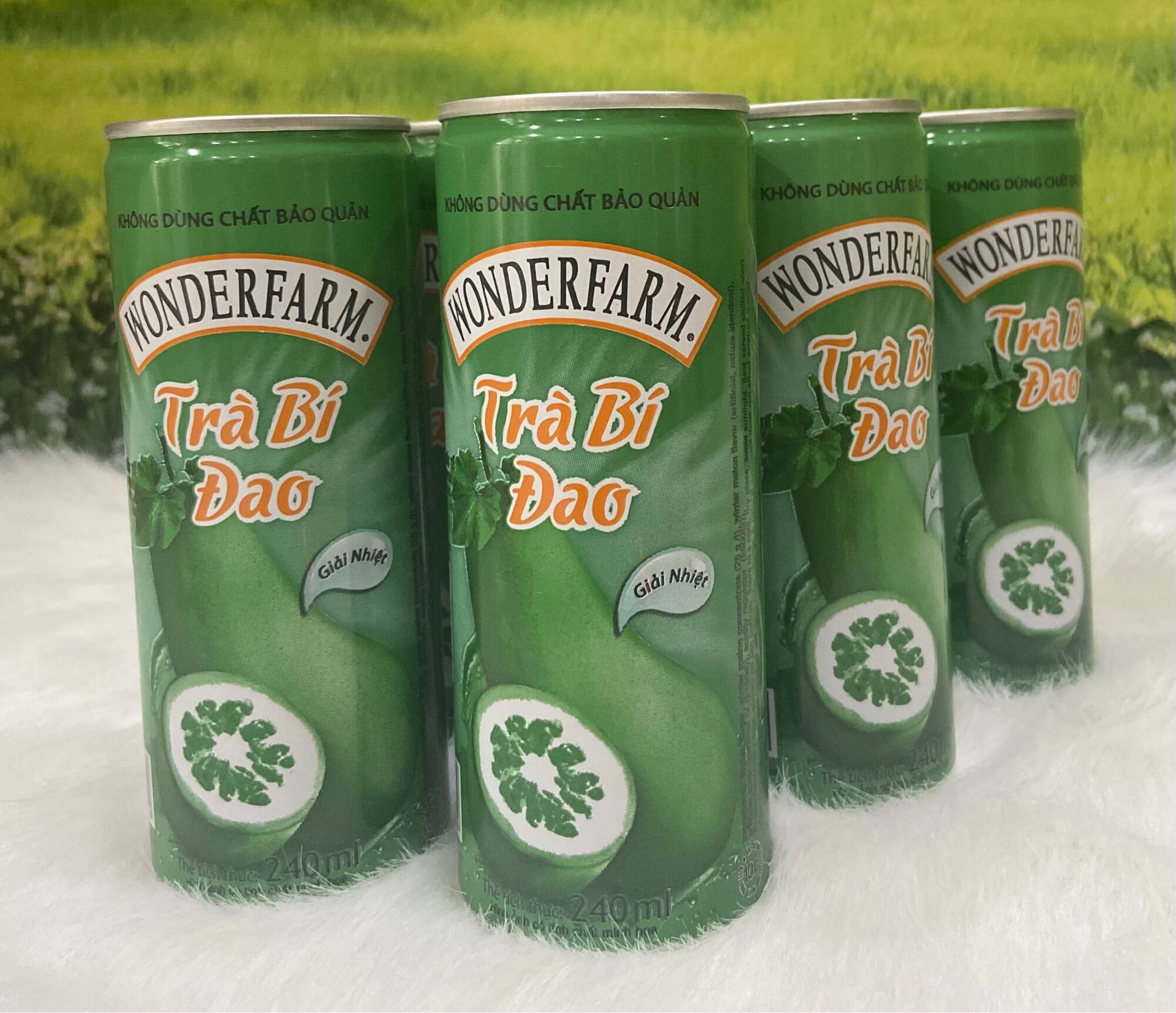 1 lốc trà bí đao wonderfarm /6 lon *240 ml