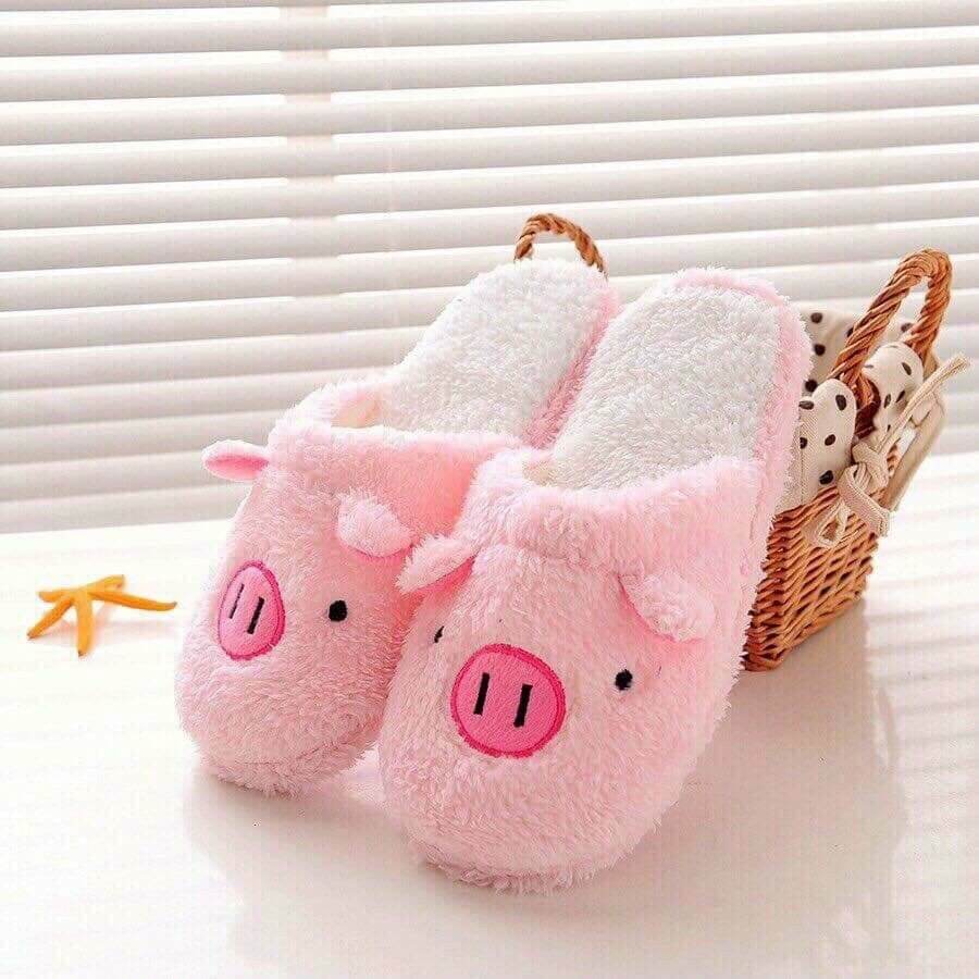 dép lông hình con heo siêu dễ thương