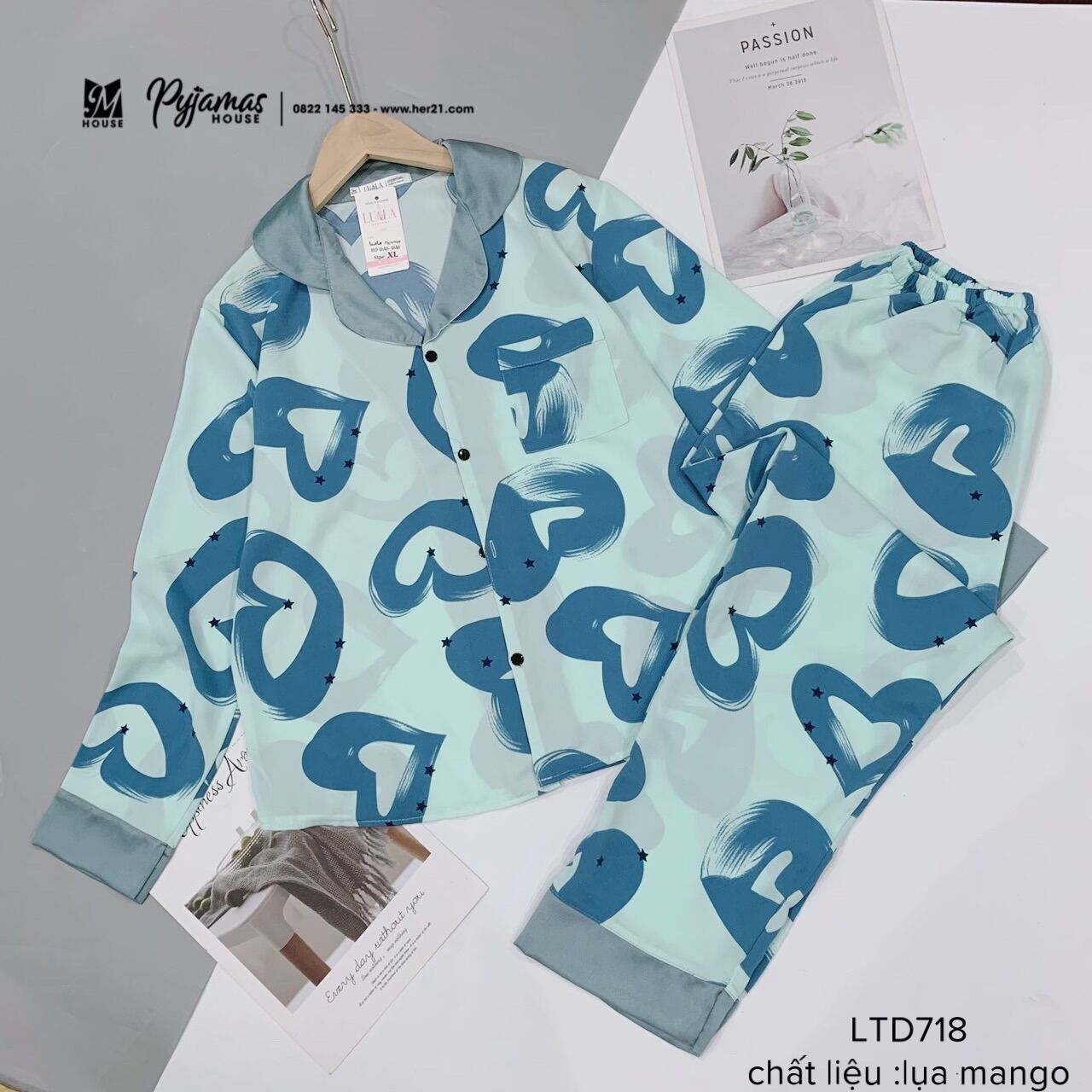BỘ LỤA MANGO DÀI TAY QUẦN DÀI