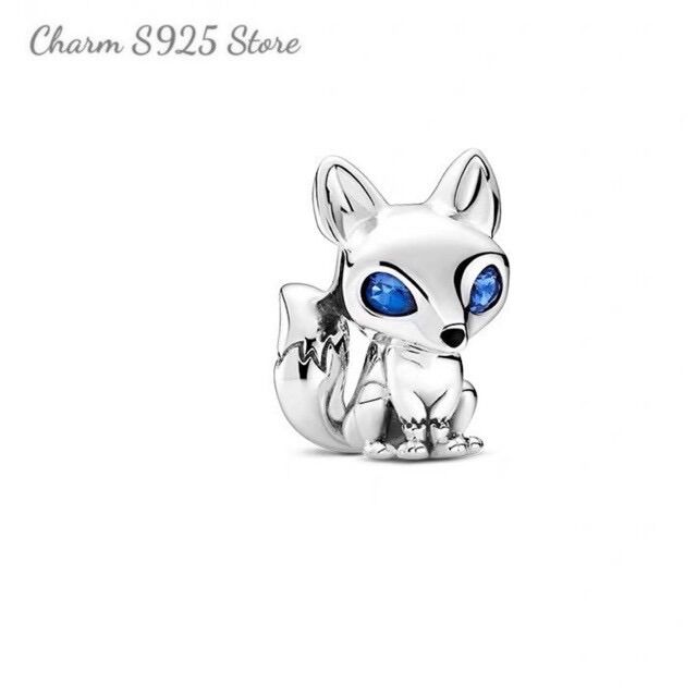 Charm pan ale hồ ly bạc s925 cao cấp