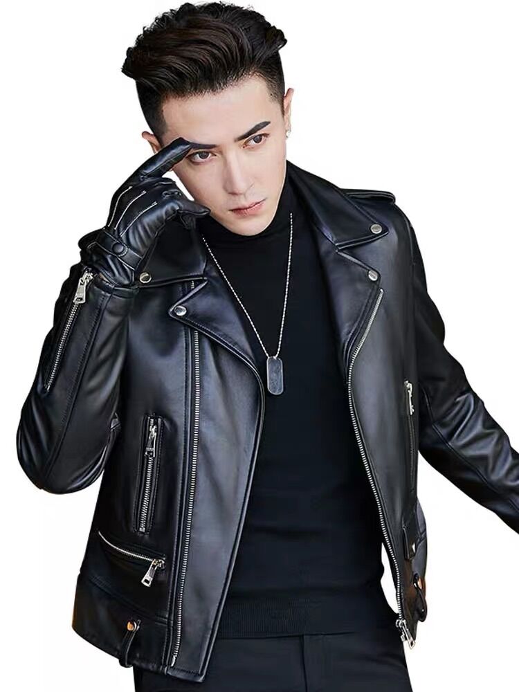 Áo khoác da nam biker cao cấp mẫu mới nhất 2022