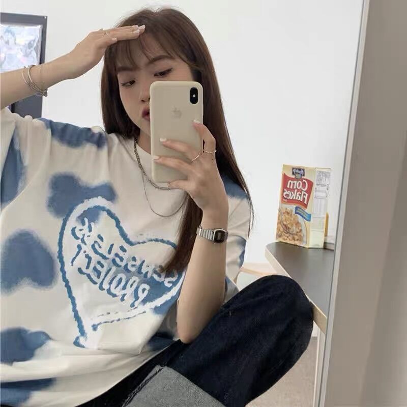 ÁO THUN LOAN MÀU FORM RỘNG HEART