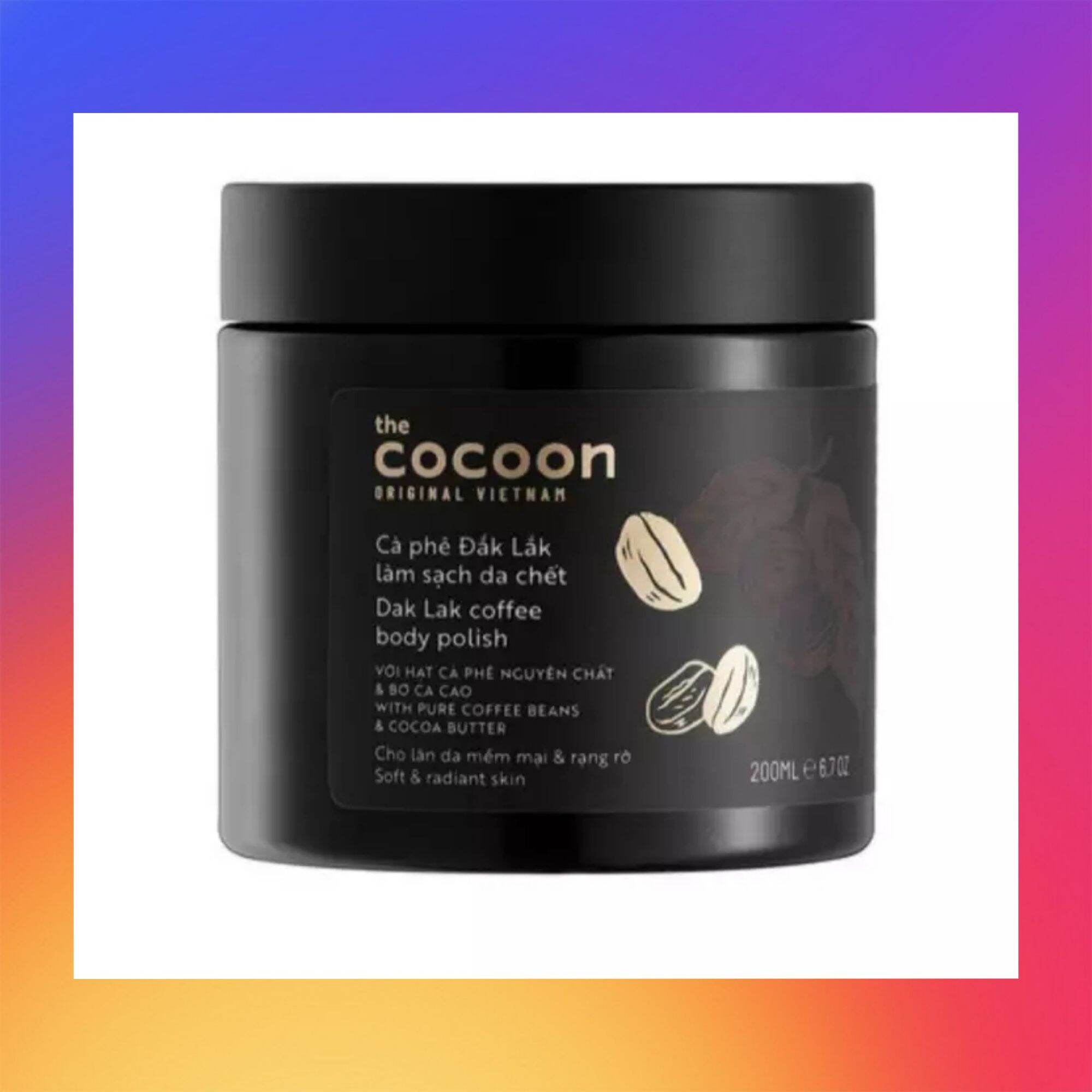 [HCM][ FREESHIP MAX ] Cà Phê Đắk Lắk Tẩy Da Chết Toàn Thân Cocoon Dak Lak Coffee Body Polish 200ml